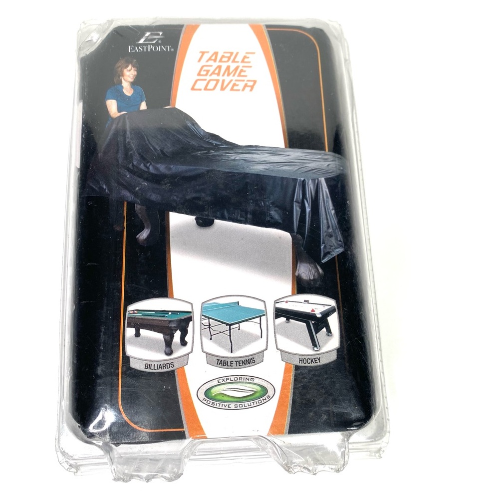 NEW Eastpoint Table Game Cover Fits on Ping Pong, Pool, Air Hockey Tables Black